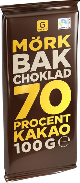 Garant Bakchoklad 70% Mörk Choklad