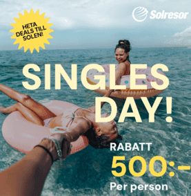 Få 500 kr rabatt per person på resa hos Solresor