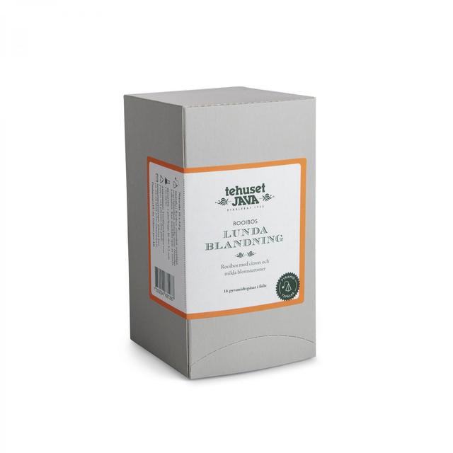 Rooibos Lundablandning 16-Pack Folierade Tepåsar