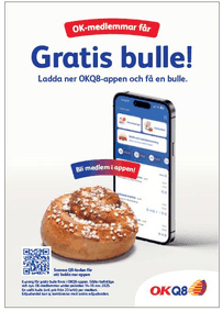 Medlemsdag lördagen 15:e november hos OKQ8 – få gratis bulle