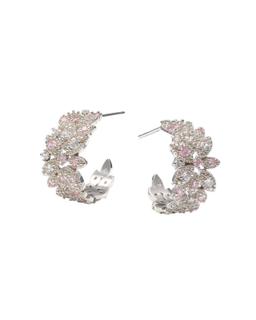 Eleganta Laurel hoops örhängen silver