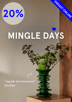 20 % rabatt hos Designtorget under Mingle Days