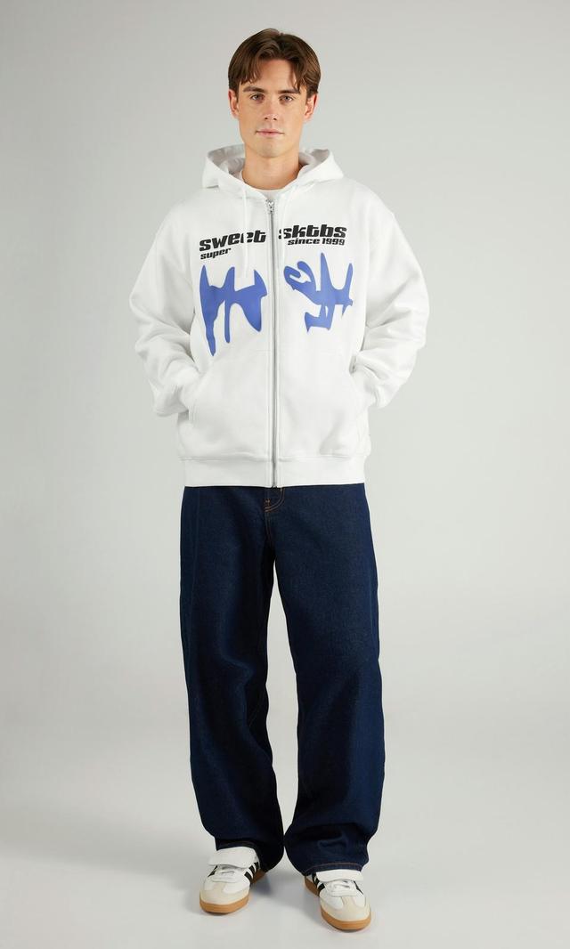 SWEET SKTBS Vit Zip-hoodie Herr