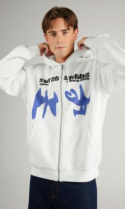 SWEET SKTBS Vit Zip-hoodie Herr