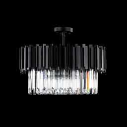 Elegant Kristallampa Monaco Svart 55cm