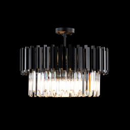 Elegant Kristallampa Monaco Svart 55cm