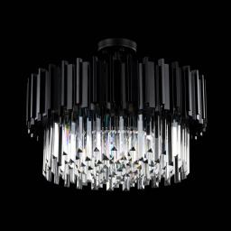 Elegant Kristallampa Monaco Svart 55cm