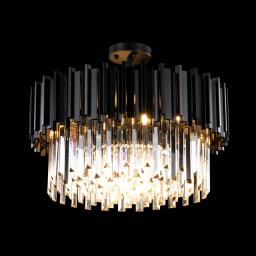 Elegant Kristallampa Monaco Svart 55cm