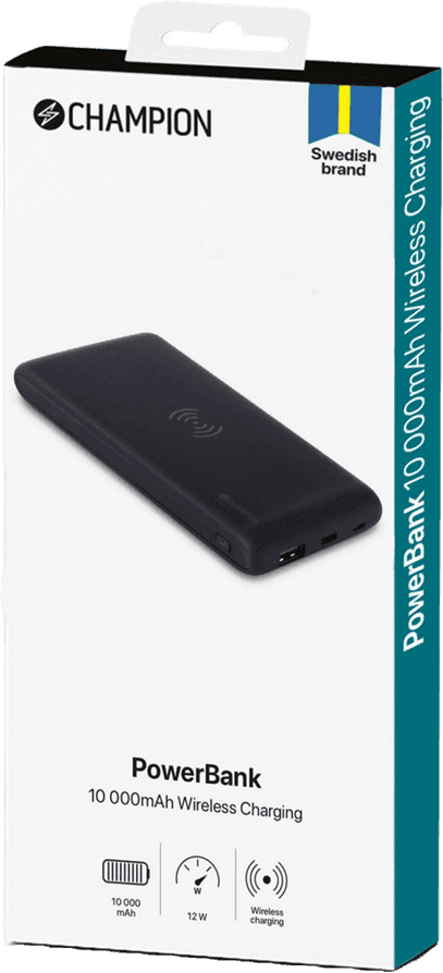 CHAMPION NORDIC Powerbank 10000mAh Wireless