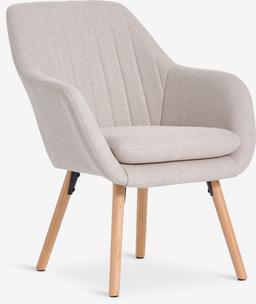 Fotpall HUNDESTED Offwhite Teddy Beklädnad