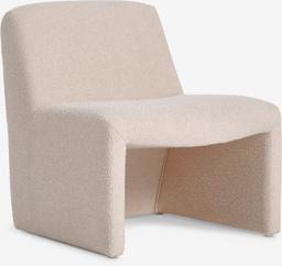 Fotpall HUNDESTED Offwhite Teddy Beklädnad