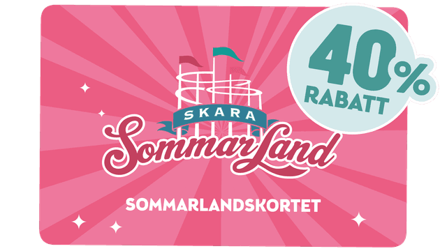 Rabatt på sommarlandskortet på skaras sommarland
