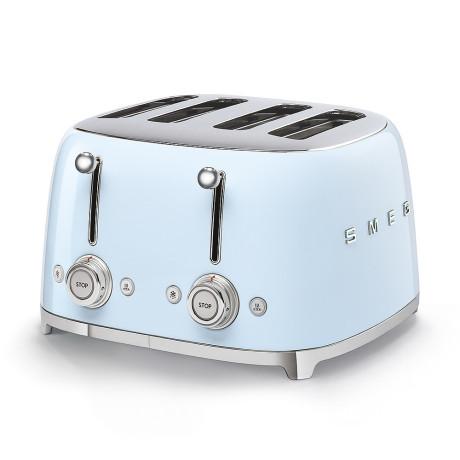 SMEG Pastellblå brödrost med breda fack