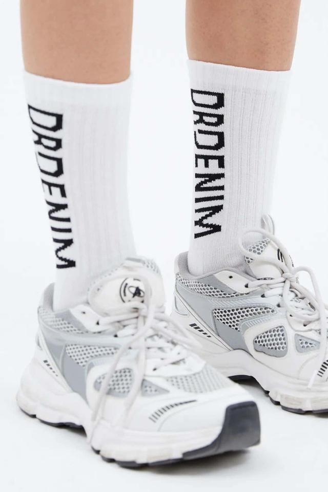 Dr. Denim Ayo White Cotton Socks