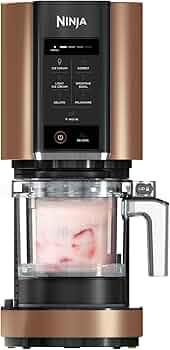 Ninja CREAMi glass- och frysta dessertmaskin med 3 behållare, 7 program för glass, gelato, sorbet, s