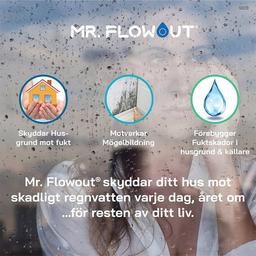 Mr.Flowout Uppfällbar Dräneringsränna