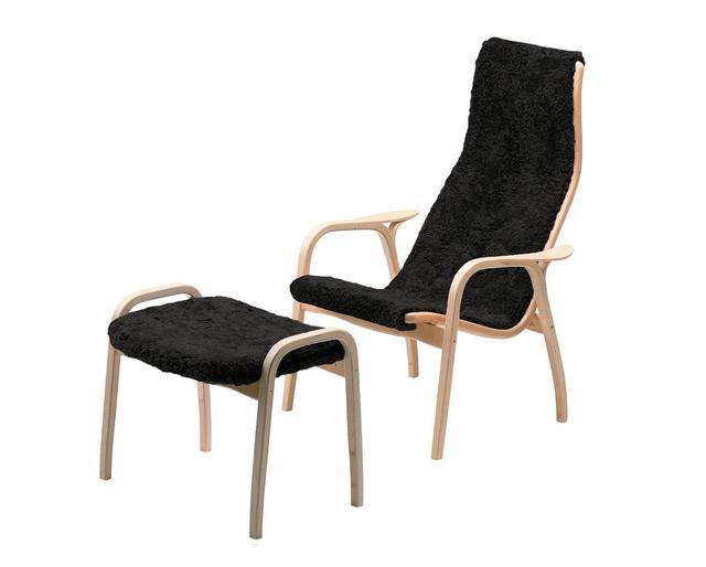 Lamino Fåtölj med Pall Scandinavian Grey