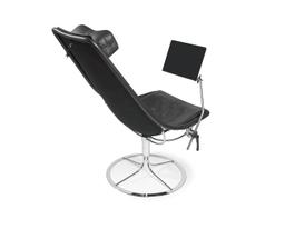 Lamino Fåtölj med Pall Scandinavian Grey
