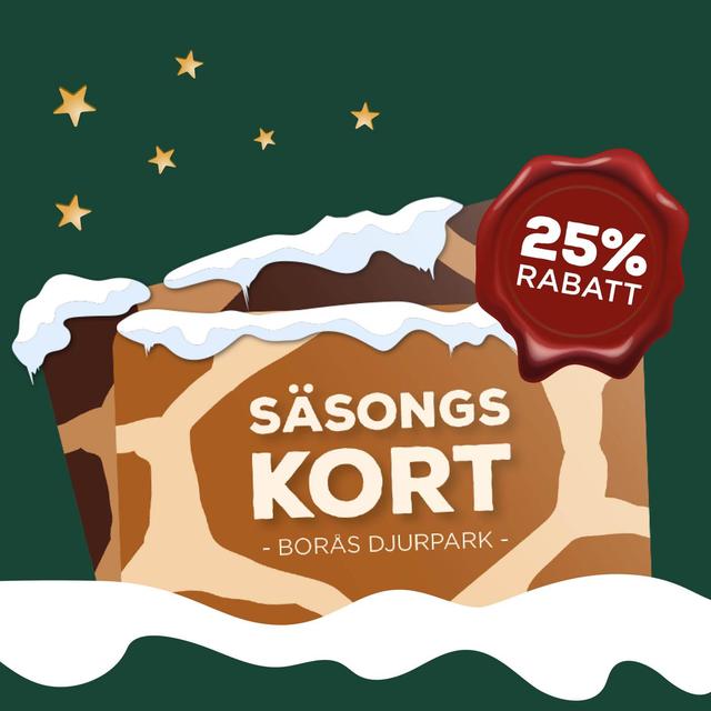 Säsongskort Borås Djurpark 25%