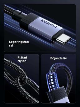 UGREEN 240W USB4 Cable 1 m Fast Charging