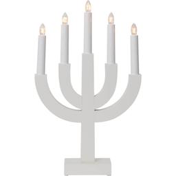 Selma Beige 5-armad Adventsljusstake