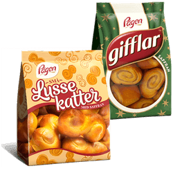 Skicka lussekatter eller gifflar via Mobila Presentkort