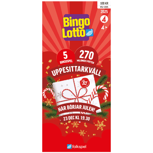 Skicka en uppesittarkväll-Bingolott via Mobila Presentkort