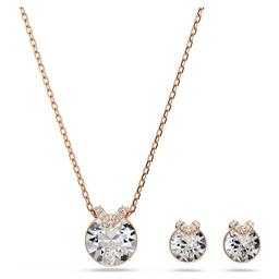 Bella V Set Vit Roséguld Swarovski