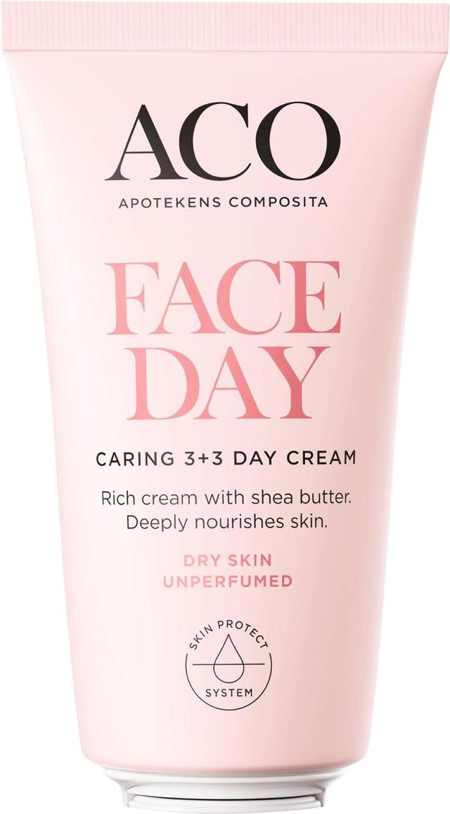 ACO Face Caring 3+3 Oparfymerad Dagkräm 50 ml