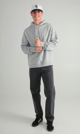 Junkyard Melerad Grå Hoodie Herr
