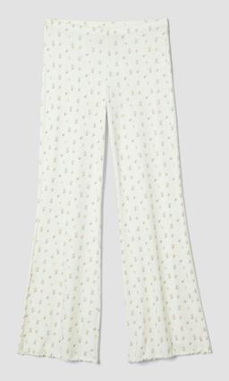 Pointelle Pyjamasbyxor Vit för Dam