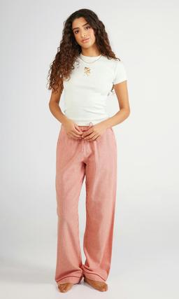 JUNKYARD Flerfärgade Flanellpyjamasbyxor Dam