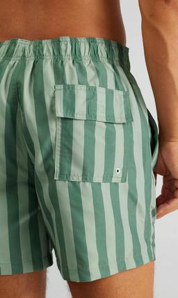 JUNKYARD Gröna Badshorts för Herr