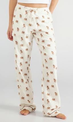 JUNKYARD Flerfärgade Flanellpyjamasbyxor Dam