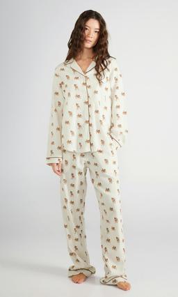 Junkyard Flanellpyjamasskjorta Flerfärgad Dam