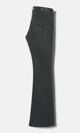 Bootcut Jeans med Låg Midja Svart