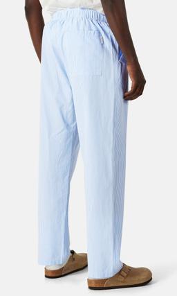 Yôke Ljusblå Poplin Pyjamasbyxor Herr