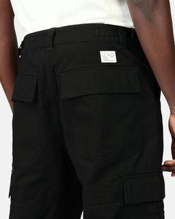 Yôke Svart Loose Fit Cargo-byxa Herr