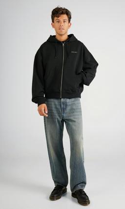 Junkyard Boxy Zip Hoodie Svart Herr
