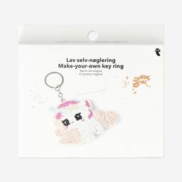 DIY nyckelring med enhörning i pärlor