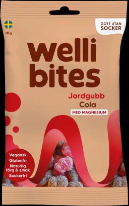Wellibites Jordgubb och Cola 70 g