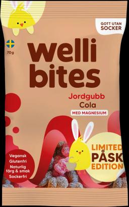 Wellibites Jordgubb och Cola 70 g