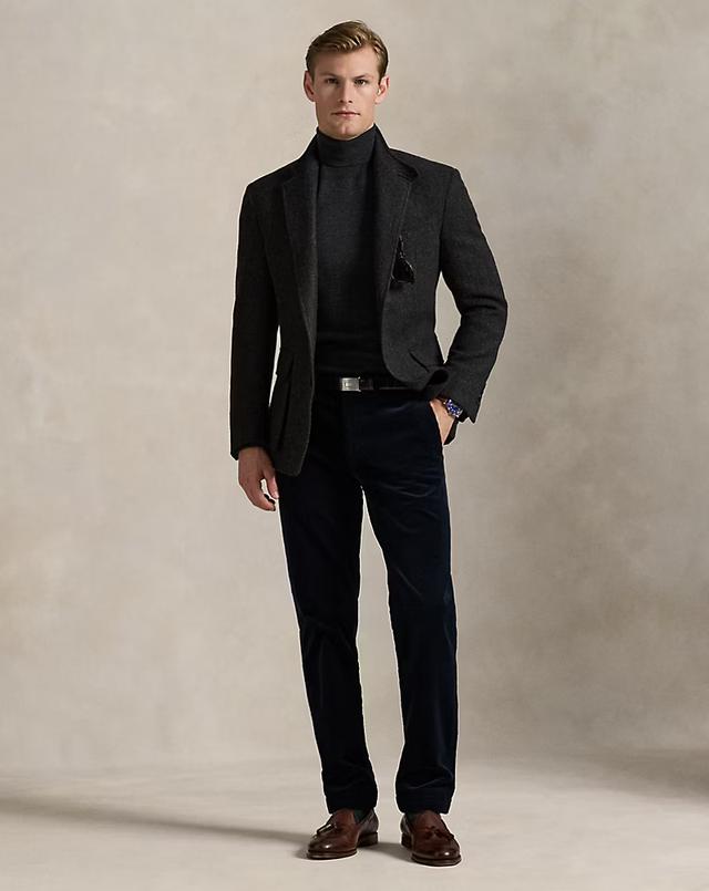 Straight Fit Stretch Corduroy Trousers