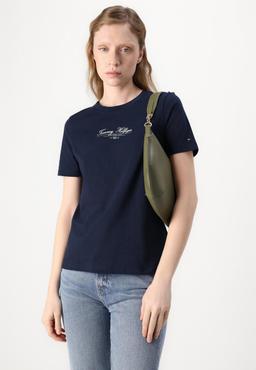 Tommy Hilfiger
SCRIPT TEE - T-shirt med print - mörkblå
