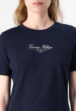 Tommy Hilfiger
SCRIPT TEE - T-shirt med print - mörkblå
