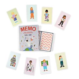 Elsa och Sam Memory Yrken Spel
