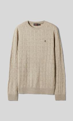 Morris Stockholm Merino Cable Oneck Tröja