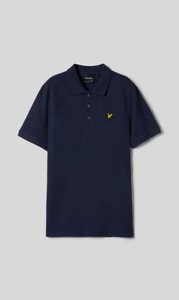 Lyle & Scott Marinblå Polotröja Herr