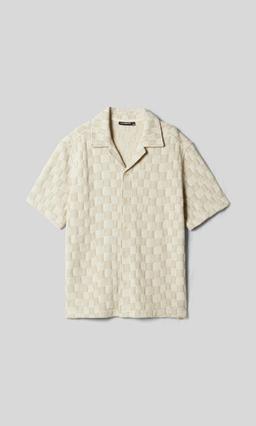J.Lindeberg Torpa Beige Resortskjorta Herr
