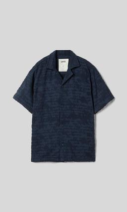 OAS Night Lagoon Svart Frottéskjorta Herr